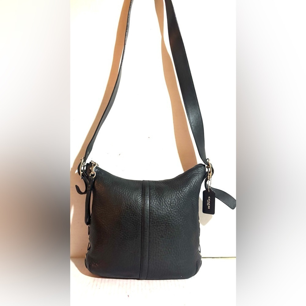 Coach vintage Black Leather crossbody Bag